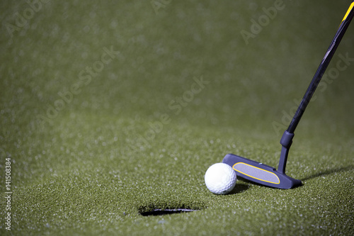 Miniature golf concept image.