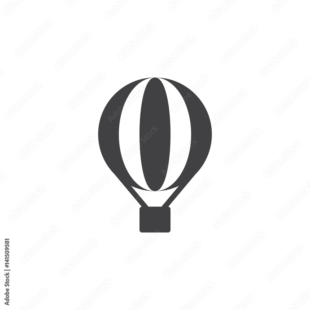 Hot air balloon icon vector, filled flat sign, solid pictogram isolated on white. Symbol, logo illustration. Pixel perfect Hot air balloon icon vector, filled flat sign, solid pictogram isolated on white. Symbol, logo illustration. Pixel perfect