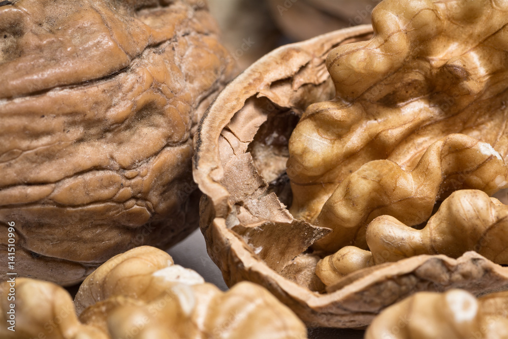 open walnut with kernel
open walnut with kernel