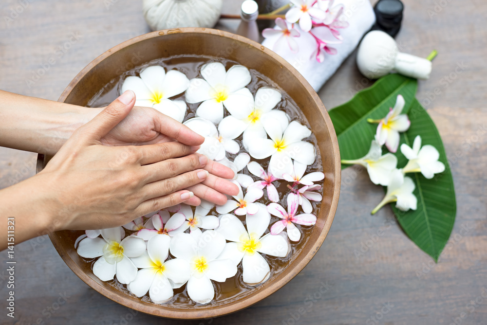Spa treatment and product for female feet and hand spa, Thailand. select and soft focus . Spa treatment and product for female feet and hand spa, Thailand. select and soft focus .