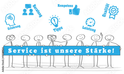 Strichmännchen / Vektor / Service