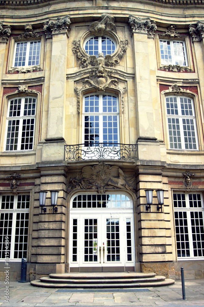Portal of the former Episcopal Palace in Muenster, Germany