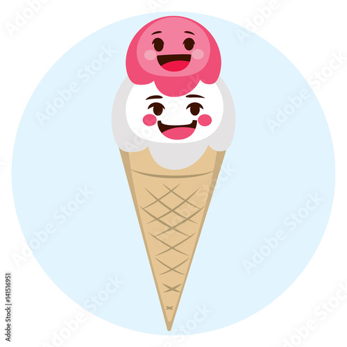 Cute strawberry and white i...