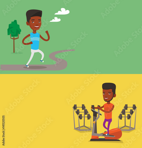 Two lifestyle banners with space for text.