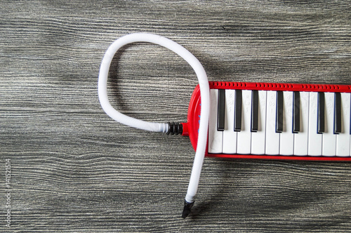 Melodika, melodika pictures, red melodika, keyboard instruments, children musical instrument, music, music education,
 photo