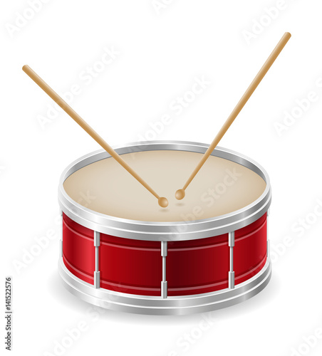 drum musical instruments stock vector illustration