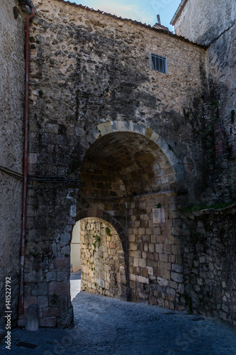 Streets and buildings of the town of Sepulveda in the province of Segovia  Spain