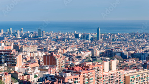Photography barcelona view from above