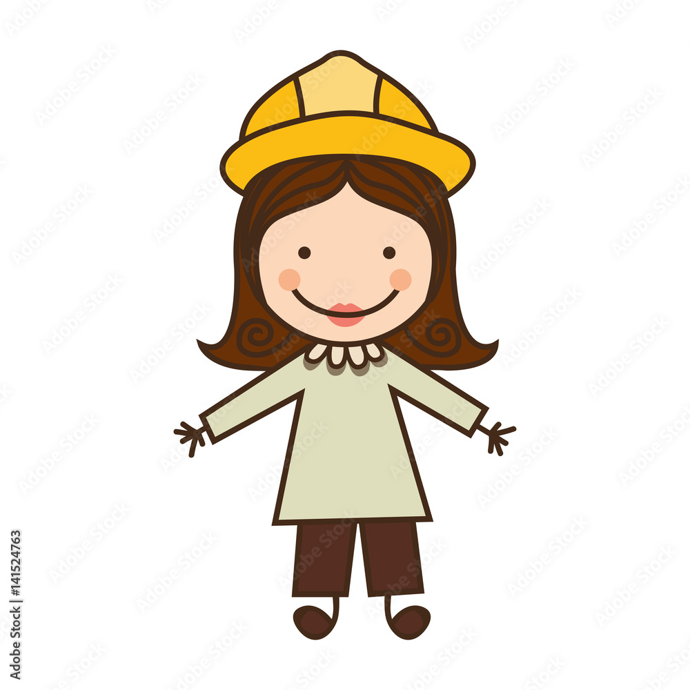 happy woman architect icon, vector illustration design happy woman architect icon, vector illustration design