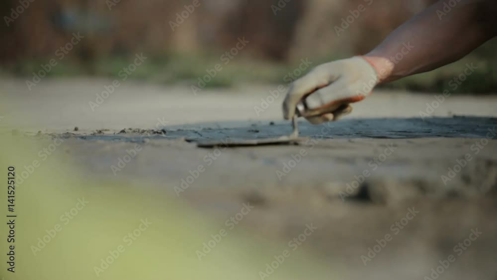 Man building or repairing his house. Work in the backyard, Man building or repairing his house. Work in the backyard,