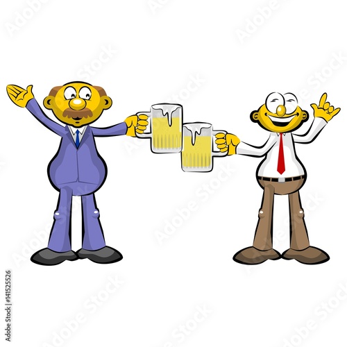 Men drinking beer