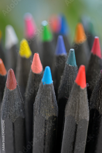 Colored  black pencils