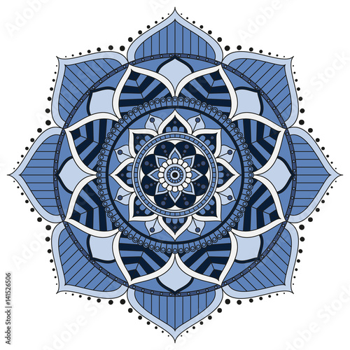 Flower Mandalas. Vintage decorative elements. Oriental pattern, vector illustration. Islam, Arabic, Indian, turkish, pakistan, chinese, ottoman motifs