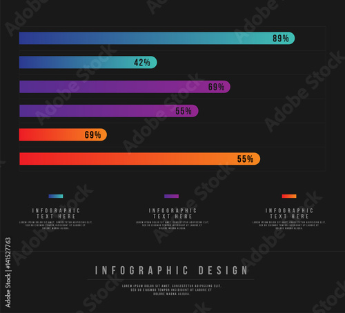 Vector infographic template. Business concept for content, diagram, flowchart, steps, parts, timeline infographics, workflow layout, chart