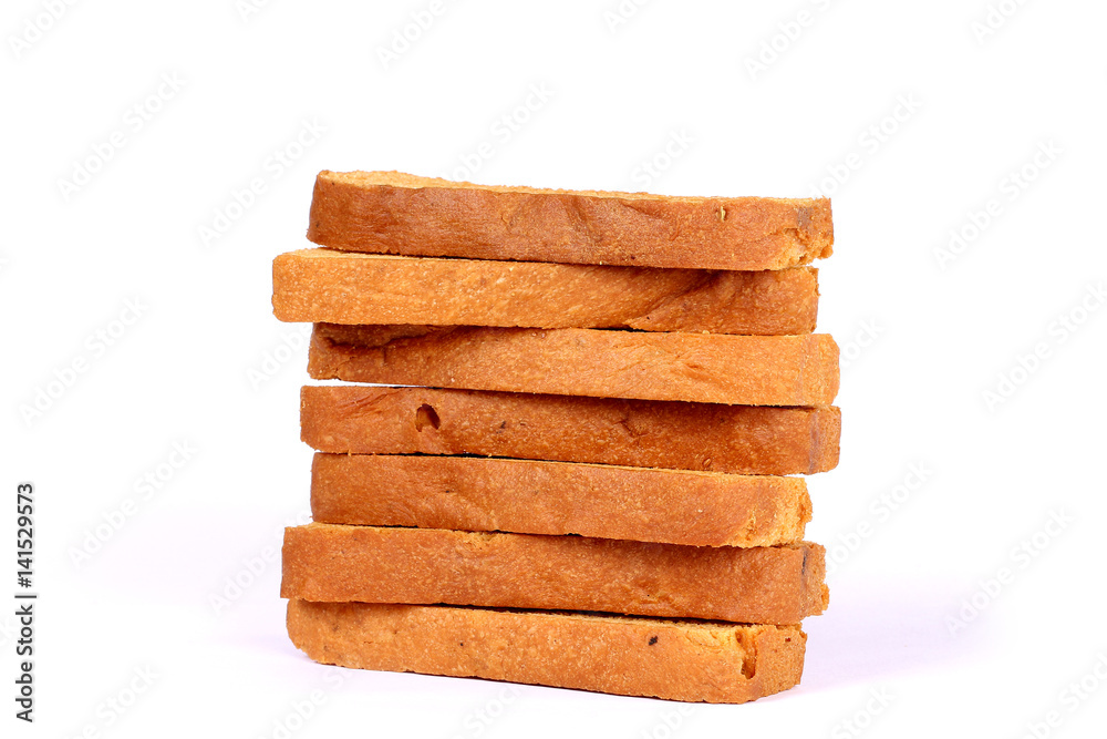 crispy rusk on white crispy rusk on white