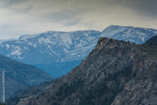 Fototapeta Naklejka Na Ścianę i Meble -  Vista over Sierra Nevada National Park, Spain