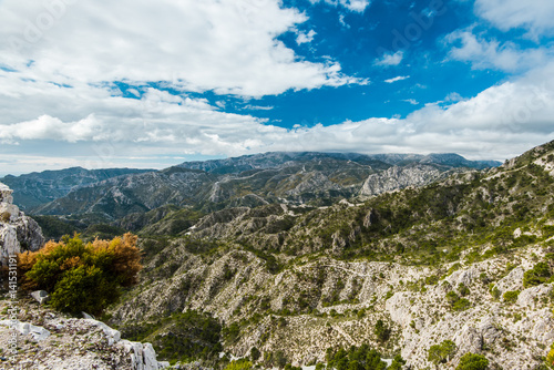Sierra de Tejeda, Almijara y Alhama Mountains near Nerja, Spain. photo
