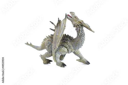 dragon toy on isolated