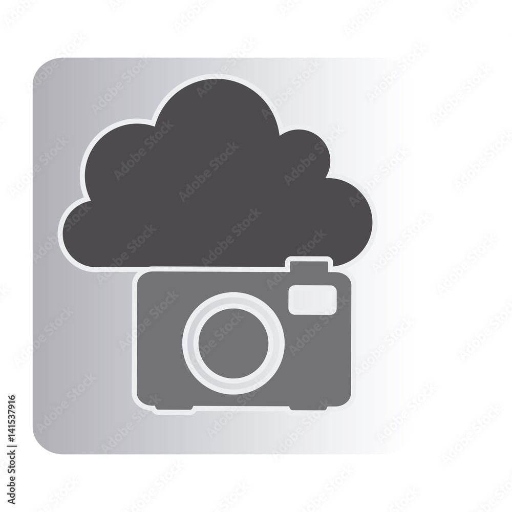 cloud camera network icon, vector illustration design cloud camera network icon, vector illustration design