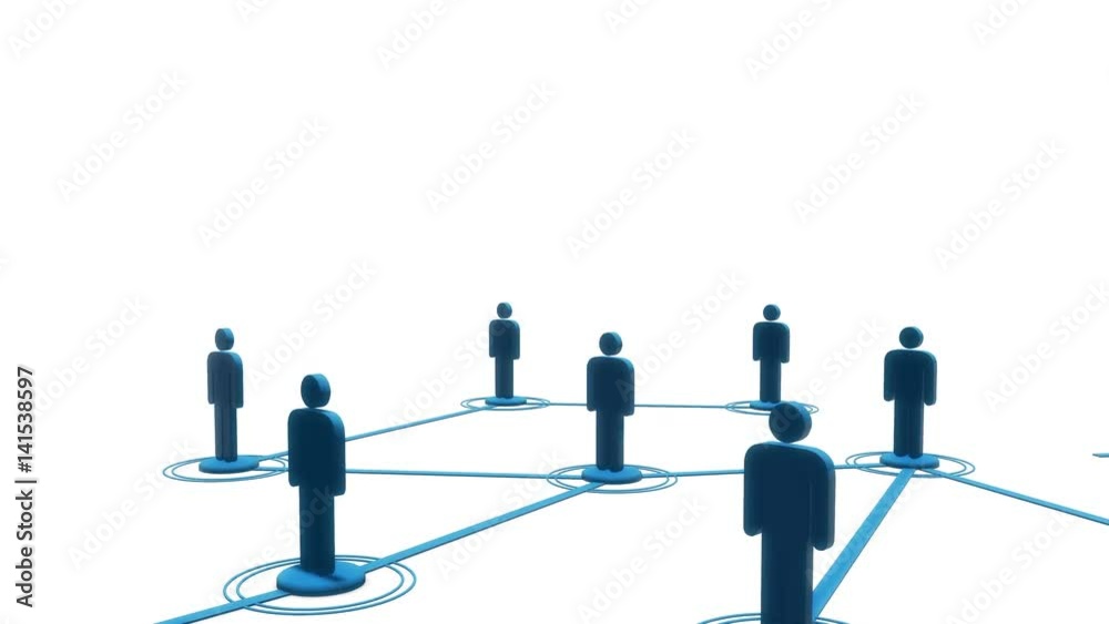 Network growing loop 3d animation Network growing loop 3d animation