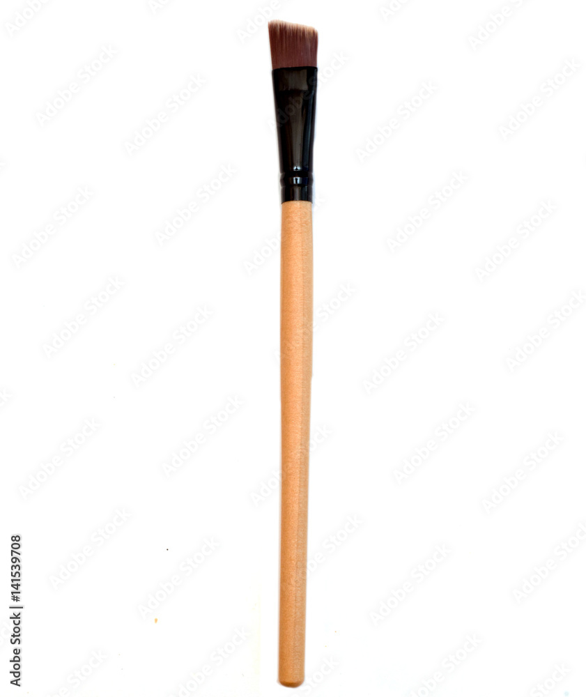 Brush for make-up on a white background Brush for make-up on a white background
