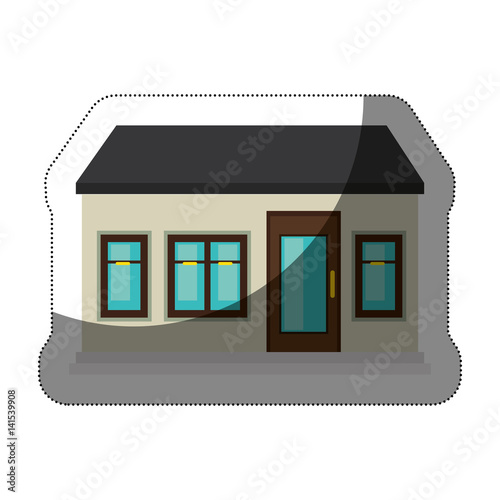 house exterior isolated icon