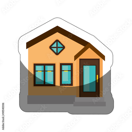 house exterior isolated icon