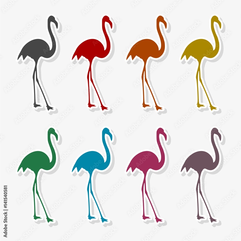 Obraz premium Flamingo Icon - Illustration