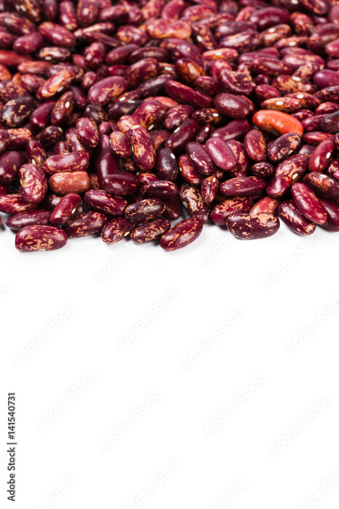 Red beans isolated on white background Red beans isolated on white background