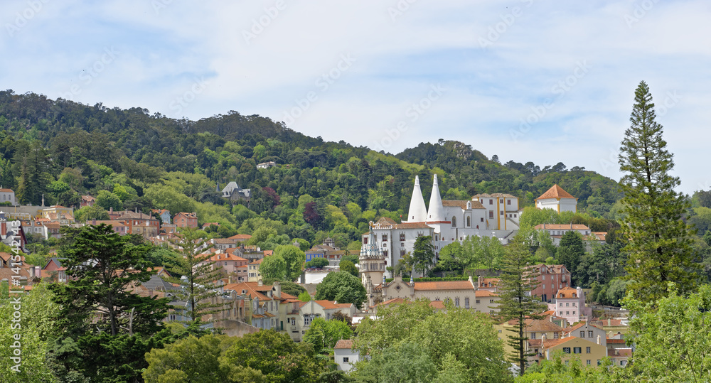 View of the popular scenic Sintra, Portigal