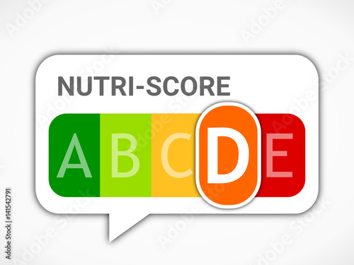 bulle nutri-score - nutriscore - claire - indice D