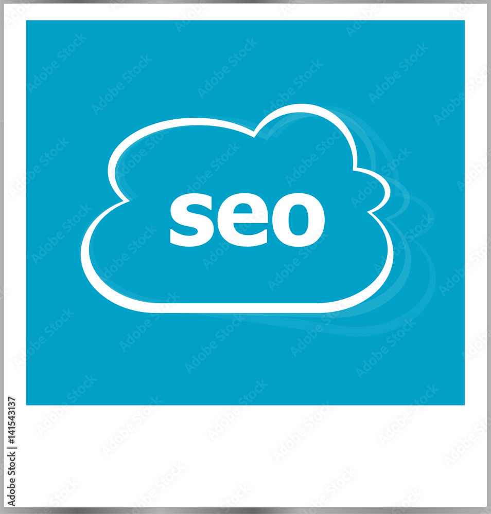 photo frame with seo word, internet concept photo frame with seo word, internet concept