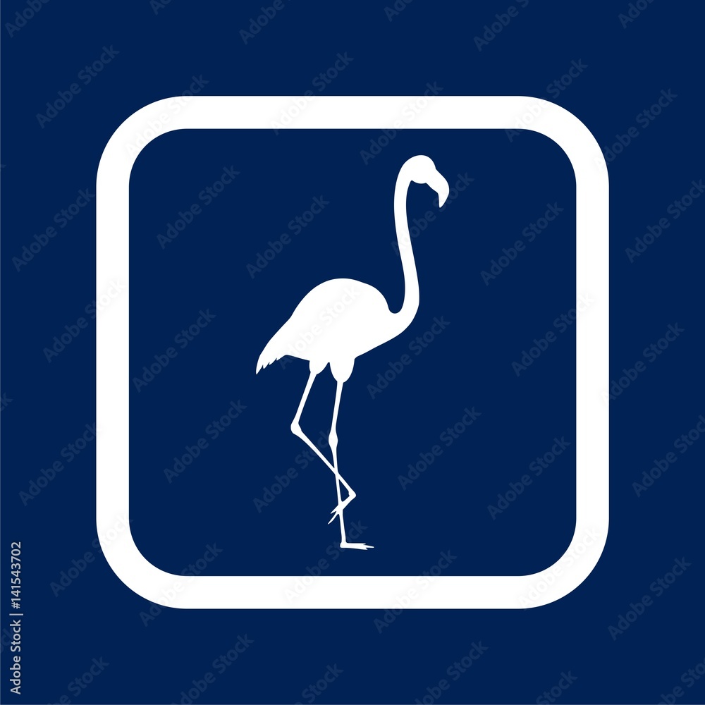 Flamingo Icon - Illustration