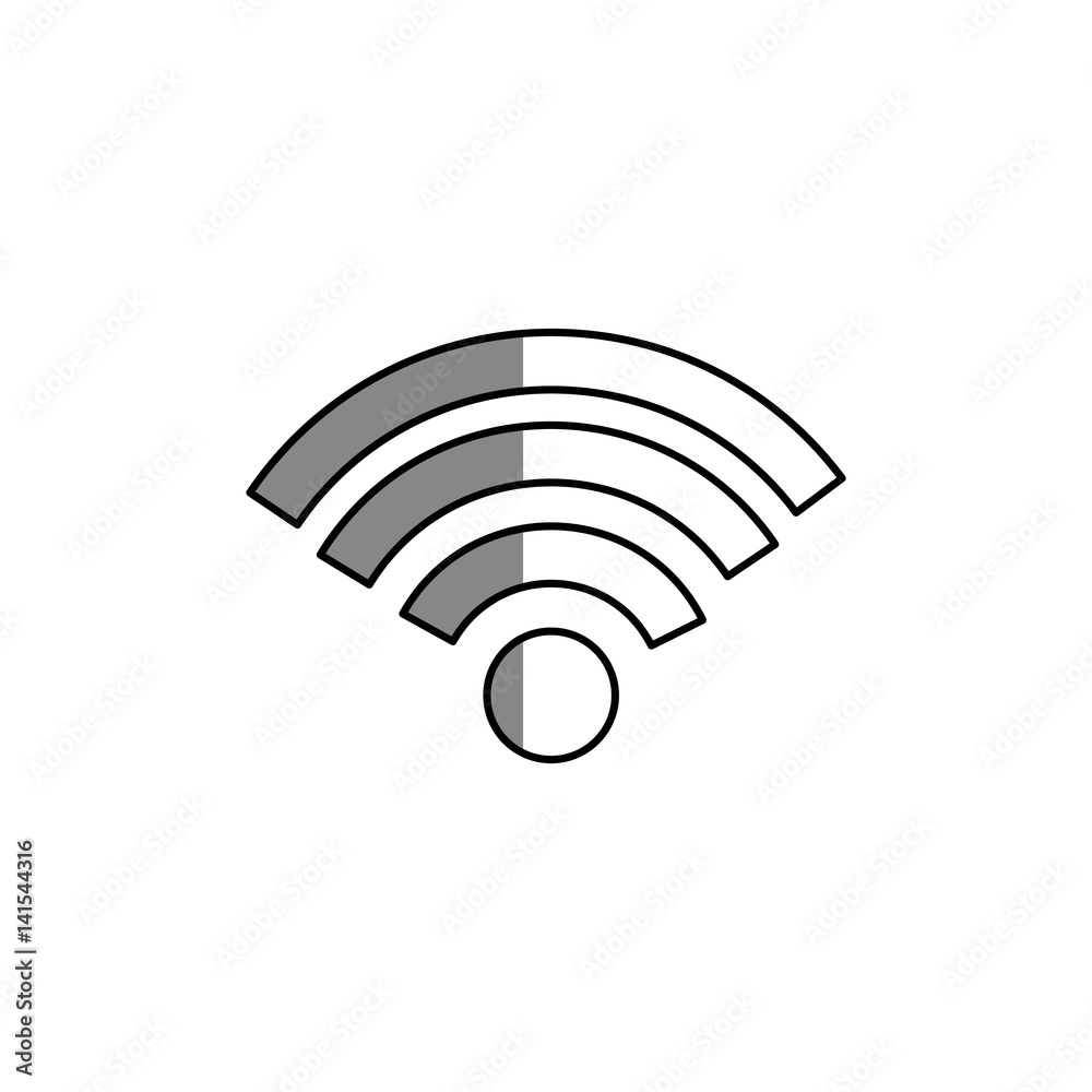 wifi signal isolated icon