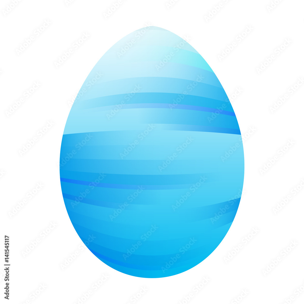 Isolated easter egg on a white background, Vector illustration Isolated easter egg on a white background, Vector illustration
