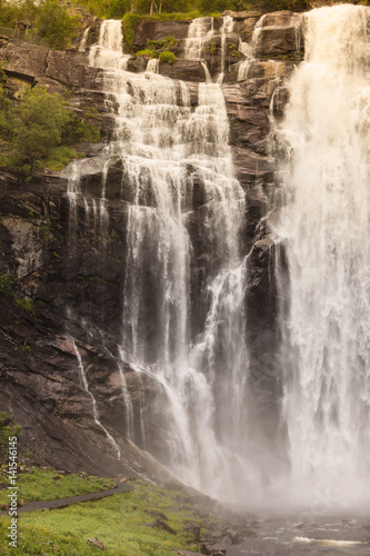 Fototapeta Naklejka Na Ścianę i Meble -  Skjervsfossen Waterfall - Norway