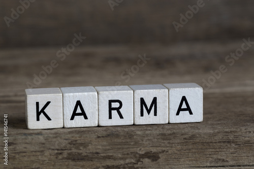Karma, written in cubes
