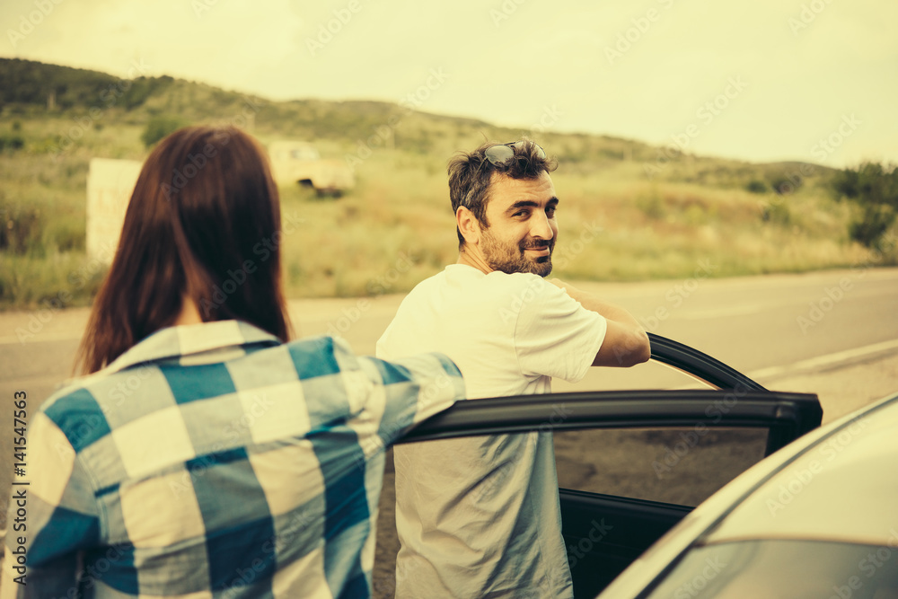 Fototapeta premium Car story