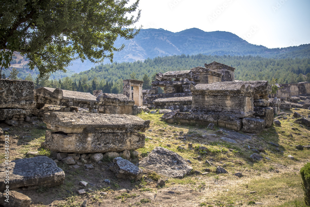 Ancient graves - Pamukale Turkey