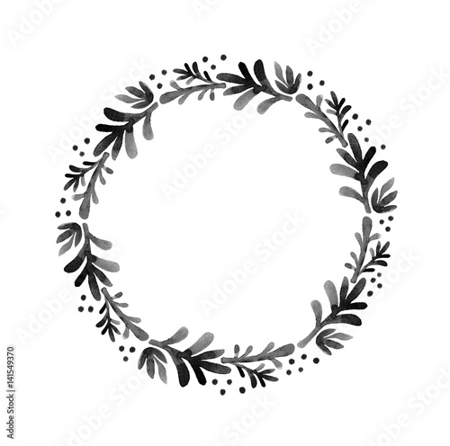 Watercolor Nature Wreath