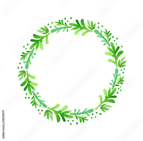 Watercolor Nature Wreath