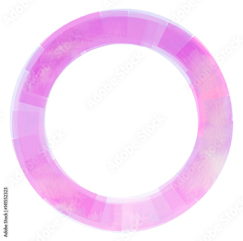 Abstract design element. Colorful round frame.