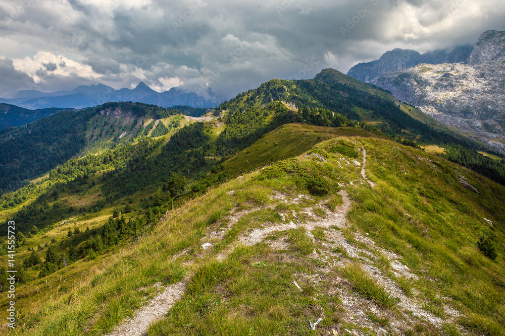 Amazing mountain landscape in Prokletije National Park, Montenegro