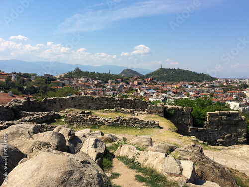 Plovdiv Bulgarien Panorama Hügel Ruine Antike Reisen