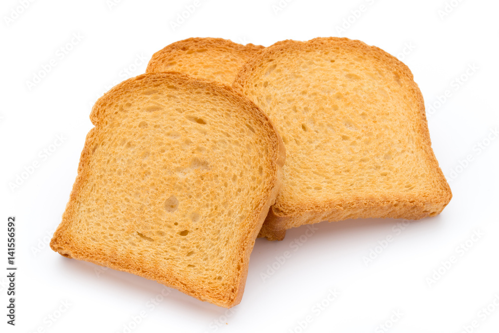 Slices of toast bread on wooden table, top view. Slices of toast bread on wooden table, top view.