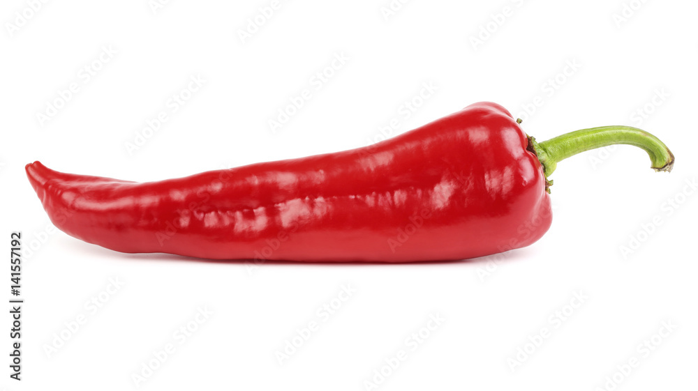 Sweet red pepper isolated