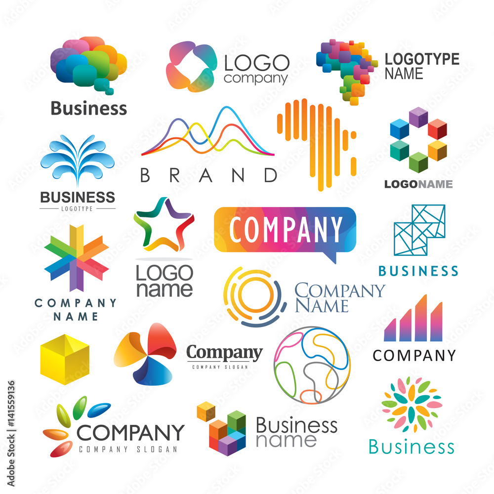 Abstract vector elements for logo design EPS8 Abstract vector elements for logo design EPS8