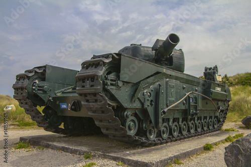 Tank on Juno Beach (Courseulles-sur-Mer) photo