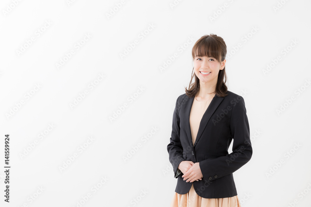 portrait of asian businesswoman isolated on white background portrait of asian businesswoman isolated on white background