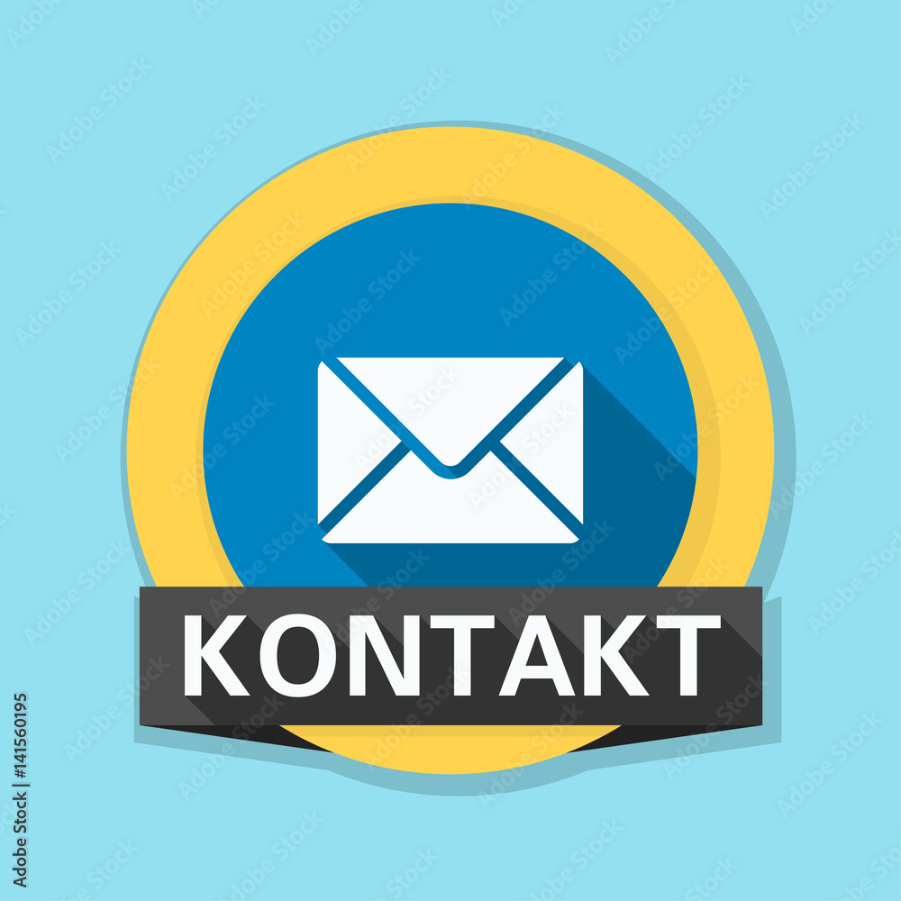 Mail Contact button illustration (non-English text - Contact) Mail Contact button illustration (non-English text - Contact)